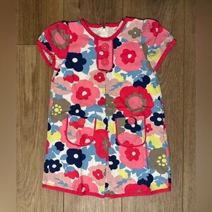 Mini Boden Girls Pink Floral Dress